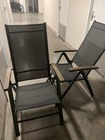 2 standenstoelen - ideaal voor balkon of tuin, Ophalen, Zo goed als nieuw, Metaal, Inklapbaar