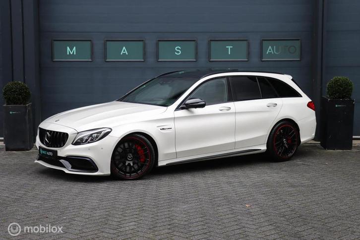 Mercedes C-klasse Estate AMG 63 S Edition 1|HUD|Pano|Burmest, Auto's, Mercedes-Benz, Bedrijf, Te koop, C-Klasse, 360° camera, ABS
