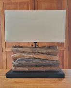 Unieke Houten Lamp - Sfeervolle Verlichting, Ophalen, Zo goed als nieuw, Hout, Minder dan 50 cm