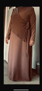 Tekbir giyim ,abiye , elbise , jurk XL, Kleding | Dames, Galajurk, Bruin, Maat 46/48 (XL) of groter, Ophalen of Verzenden