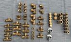 Bonfix knelkoppelingen messing - loodgieters materiaal, Ophalen of Verzenden, Nieuw, Chroom
