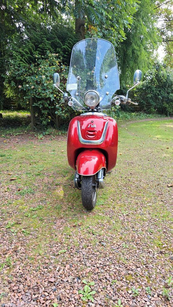 Retro Rode Scooter, Fietsen en Brommers, Scooters | Yamaha, Gebruikt, Overige modellen, Maximaal 45 km/u, Benzine, Ophalen