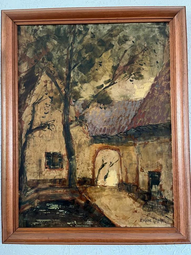 Schilderij van Eugene Quanjel, Antiek en Kunst, Kunst | Schilderijen | Klassiek, Ophalen of Verzenden