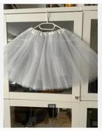 Witte Tule petticoat Rok elastiek middel 38 cm lang, Kleding | Dames, Wit, Ophalen of Verzenden, Zo goed als nieuw, Accessoires