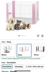 Mooie grote roze bench voor puppy of ander huisdier, Dieren en Toebehoren, Hondenbenches, Ophalen of Verzenden, Gebruikt