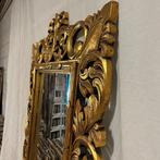 Barokspiegel – houten lijst goud - 210 x 100 cm- TTM Wonen, Antiek en Kunst, Antiek | Spiegels, 50 tot 100 cm, Rechthoekig, Ophalen of Verzenden