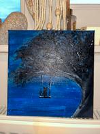 Schilderij: Schommel onder de boom, Antiek en Kunst, Kunst | Schilderijen | Klassiek, Ophalen of Verzenden