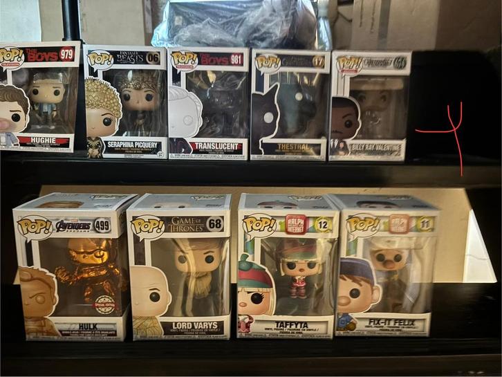 Negen funko pops, Verzamelen, Poppetjes en Figuurtjes, Nieuw, Ophalen of Verzenden