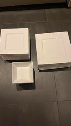 Vierkant sevies, Huis en Inrichting, Ophalen of Verzenden, Zo goed als nieuw, Bord(en), Overige stijlen