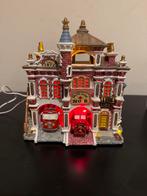 Lemax brandweer / engine house kerst, Verzenden, Zo goed als nieuw