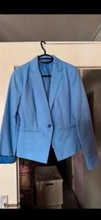 Lichtblauwe dames getailleerd  Blazer blauw S, Maat 38/40 (M), Blauw, Ophalen of Verzenden, Zo goed als nieuw
