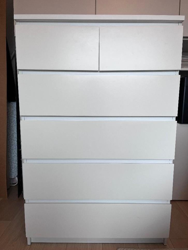 IKEA Malm ladekast 6 lades, Huis en Inrichting, Kasten | Ladekasten, Gebruikt, 100 tot 150 cm, 50 tot 100 cm, 25 tot 50 cm, 5 laden of meer