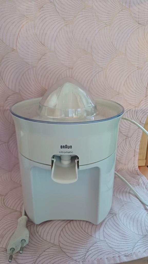Citruspers van Braun, Witgoed en Apparatuur, Juicers, Gebruikt, Citruspers, Elektrisch, Ophalen of Verzenden