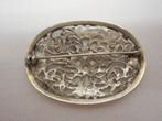 Zilveren mooie vintage broche nr.1210, 4 tot 7 cm, Ophalen of Verzenden, Zo goed als nieuw, Zilver