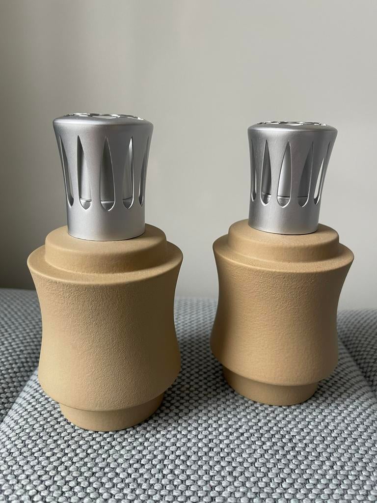 Set 2x Maison lampe berger creme beige, Ophalen of Verzenden, Zo goed als nieuw
