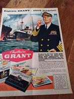 Kleuren advertentie van Captain Grant sigaretten  havenplaat, Verzamelen, Ophalen of Verzenden