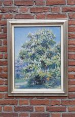 Pastel Pal Bor kastanjeboom jaren 50. schilderij, Ophalen of Verzenden