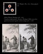 Furchtegott Gellert portait 1 painting author 1etch +/- 1800, Ophalen of Verzenden