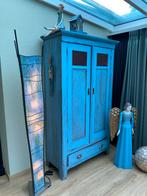 Unieke Glas in Lood Sfeerlamp - 180cm Hoog, Ophalen, Glas in lood, 150 tot 200 cm, Glas