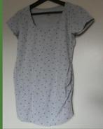 grijs zwangerschaps shirt met vogeltjes,  maat: M, Kleding | Dames, Positiekleding, Maat 38/40 (M), H&M mama, Grijs, Gedragen