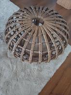 Rotan tafeltje met dienblad, Huis en Inrichting, Overige materialen, Gebruikt, 50 tot 100 cm, Rond