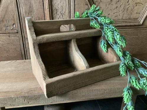 NIEUW mini houten gruttersbak voorraad bak, Huis en Inrichting, Woonaccessoires | Schalen en Manden, Nieuw, Hout, Ophalen of Verzenden