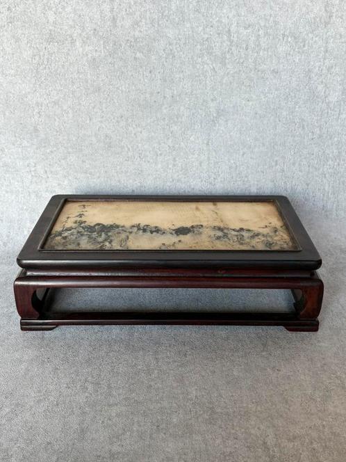 Chinese tafel gesigneerd hout, marmer, Antiek en Kunst, Kunst | Niet-Westerse kunst, Ophalen of Verzenden