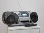 uitstekende philips cd en radio en cassettedeck draagbaar+ab, Ophalen of Verzenden, Gebruikt, Philips, Met radio
