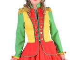 Leuk rood/geel/groen CARNAVAL/FANFARE/PARTY jas, Ophalen, Carnaval, Maat 42/44 (L), Kleding
