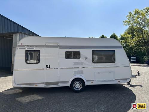 Tabbert Vivaldi 460 E ENKELE BEDDEN, Caravans en Kamperen, Caravans, Bedrijf, 1250 - 1500 kg, Standaardzit, Tabbert, 2 aparte bedden