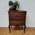 Vintage Queen Ann ladekastje nachtkastje ladekast 102, Huis en Inrichting, Kasten | Ladekasten, Valkenswaard, Gebruikt, Info@flashbackfurniture.nl