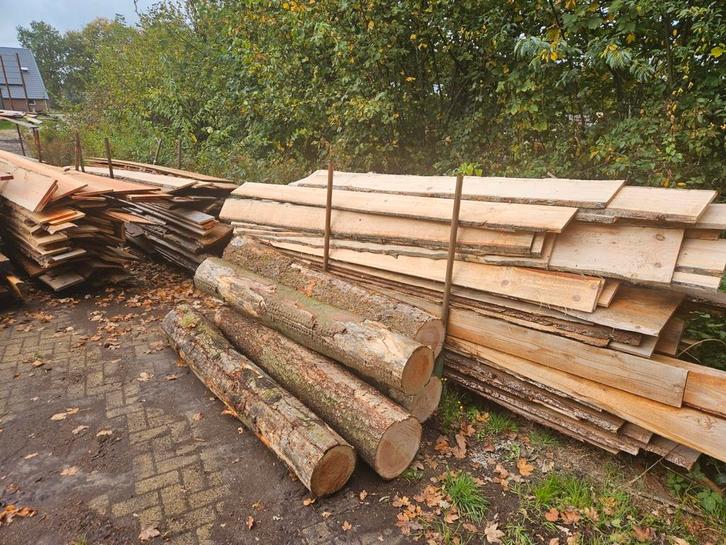 Schaaldelen douglas hout B en C keuze, Tuin en Terras, Palen, Balken en Planken, Zo goed als nieuw, Planken, 250 cm of meer, Ophalen