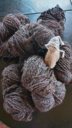 Alpaca wol zwart bruin grijs handgesponnen, Ophalen of Verzenden, Nieuw, Breien of Haken, Wol of Garen