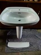 vintage wastafel lavabo op zuil Roca 70er, Ophalen, Huis en Inrichting