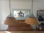 Te koop :   Mangohout hanglamp, Huis en Inrichting, Lampen | Hanglampen, Ophalen, Zo goed als nieuw, Minder dan 50 cm, Industrieel