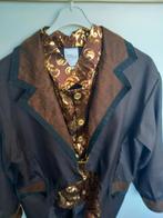 Slipjas met gouden gilet steampunk, Kleding | Heren, Carnavalskleding en Feestkleding, Ophalen of Verzenden, Zo goed als nieuw