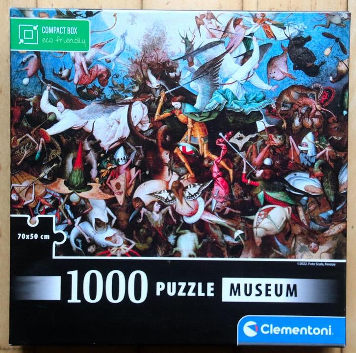 leg puzzel 1000 stukjes Brueghel van Clementoni, Hobby en Vrije tijd, Denksport en Puzzels, Zo goed als nieuw, 500 t/m 1500 stukjes