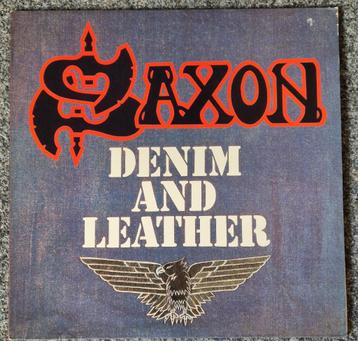 Saxon ‎– Denim And Leather beschikbaar voor biedingen