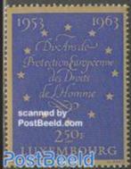 Kavel 809 Luxemburg Human rights 1963, Postzegels en Munten, Postzegels | Europa | Overig, Luxemburg, Verzenden, Postfris
