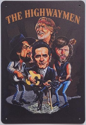 The Highwaymen Cash Nelson reclamebord van metaal wandbord  beschikbaar voor biedingen