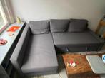Hoekslaapbank met opberger, donkergrijs (IKEA FRIHETEN), Ophalen, Gebruikt, Hoekbank, Driepersoons