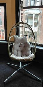 Schommel ei, grijs groen, Ophalen, Gebruikt, Eenpersoons, 75 tot 100 cm