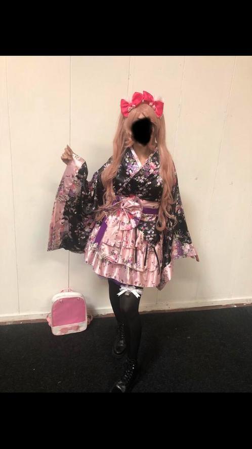 Cosplay anime manga Japanse lolita sexy kimono roze kawaii, Kleding | Dames, Carnavalskleding en Feestkleding, Zo goed als nieuw