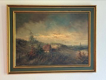 Olieverfschilderij van G.J Ernens beschikbaar voor biedingen