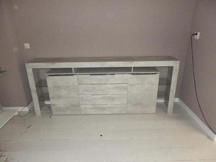 Huiskamerkast dressoir computermeubel::::In 2 delen ., Huis en Inrichting, Kasten | Dressoirs, Zo goed als nieuw, 200 cm of meer