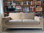 Tweezits Minotti Italiaans design bank, beige, Ophalen, 150 tot 200 cm, Tweepersoons, 75 tot 100 cm