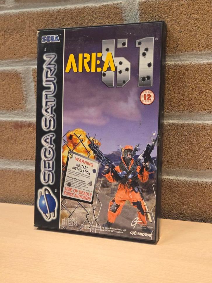 Area 51 - Sega Saturn, Spelcomputers en Games, Games | Sega, Gebruikt, Saturn of Dreamcast, Avontuur en Actie, 1 speler, Vanaf 3 jaar