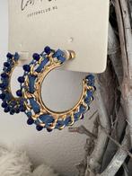 NIEUW > Blauwe Cotton Club oorbellen, Overige materialen, Blauw, Nieuw, Ophalen of Verzenden