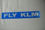 klm sticker, FLY KLM   voor op autoruit of bumper, Ophalen of Verzenden, Nieuw, Overige typen