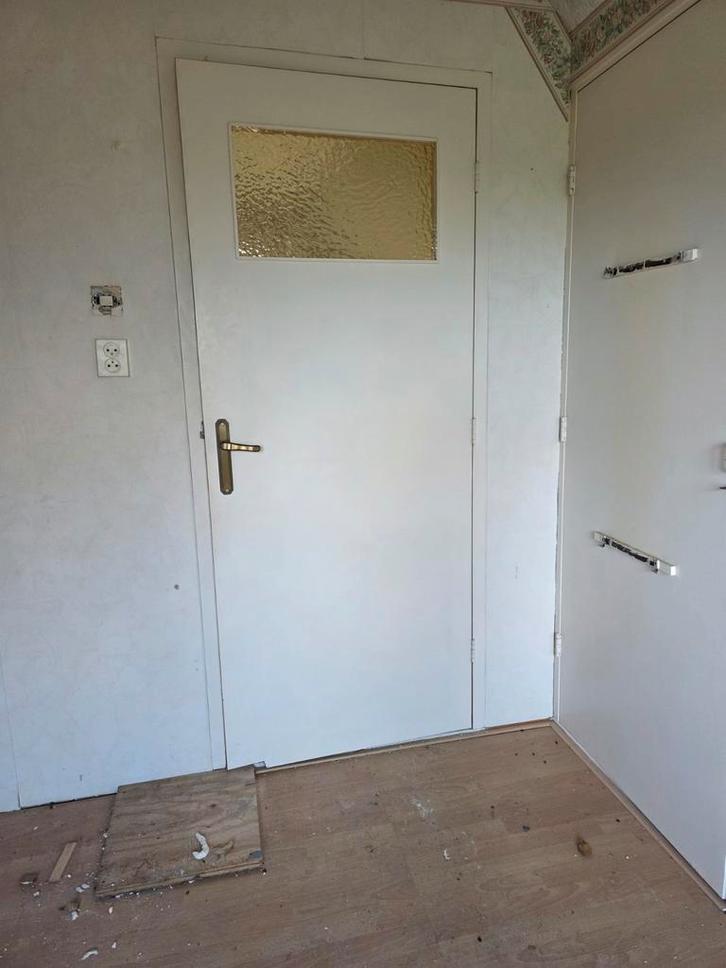 3 Binnendeuren met Kozijn - Opknapper, Doe-het-zelf en Verbouw, Deuren en Horren, Gebruikt, Binnendeur, 200 tot 215 cm, 80 tot 100 cm